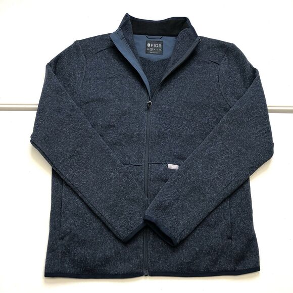 Figs Other - Figs Men’s On Shift Sweater Knit Jacket Heather Blue Size Small NWT